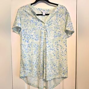 Ladies Large Liz Claiborne Short Sleeve Top
